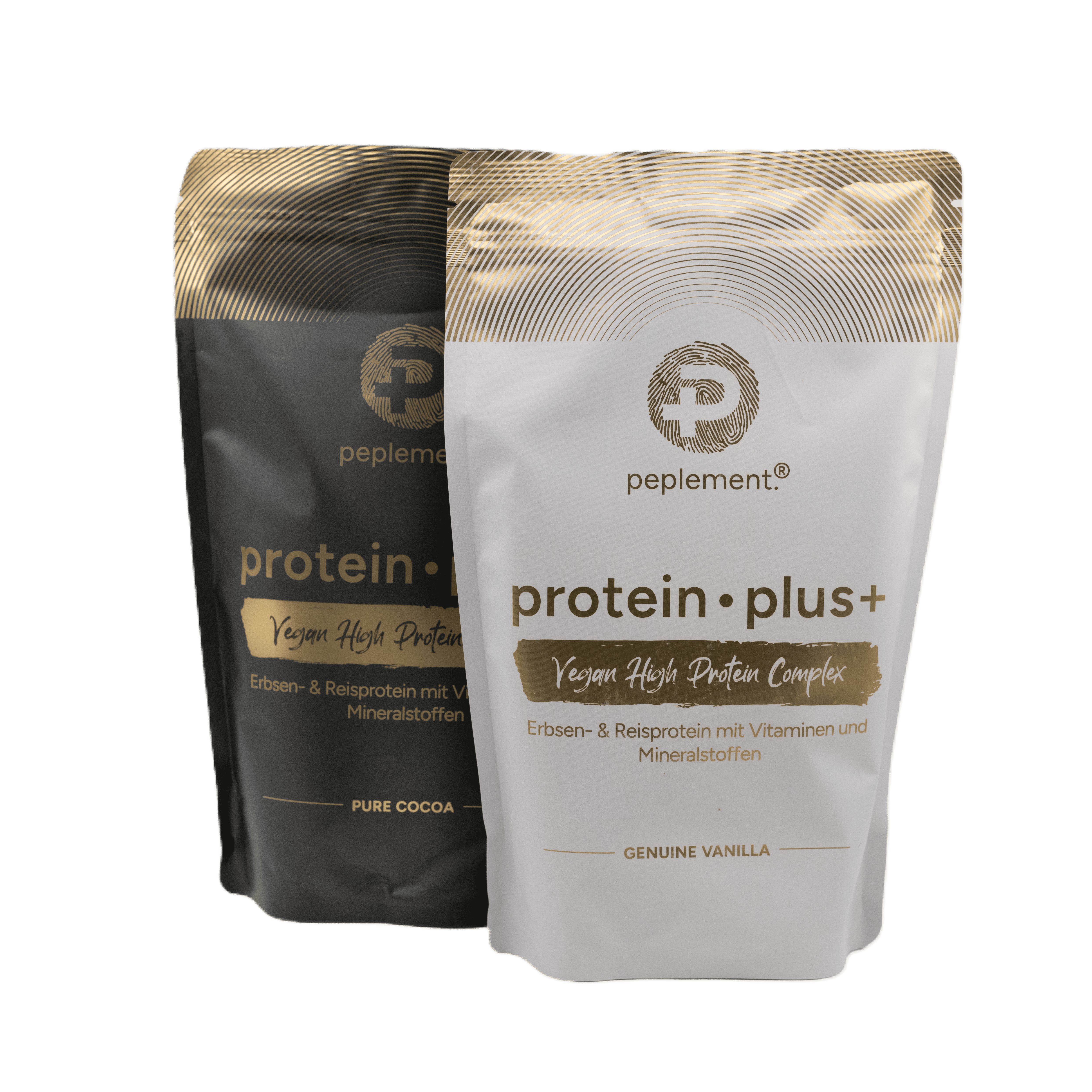 Veganes Protein Power-Duo-Pack Vanille & Schokolade (2 x 600 g)