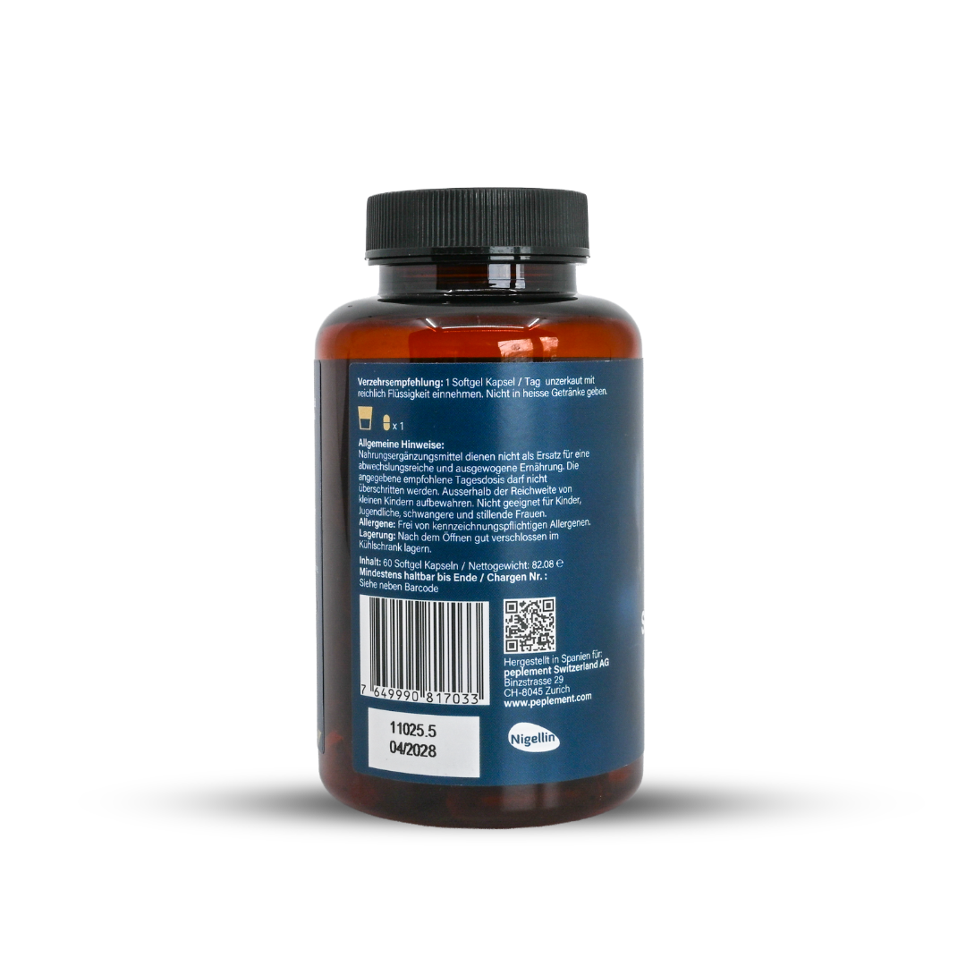 Premium Schwarzkümmelöl & Extrakt Softgel-Kapseln